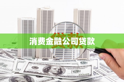 额济纳旗消费金融公司贷款