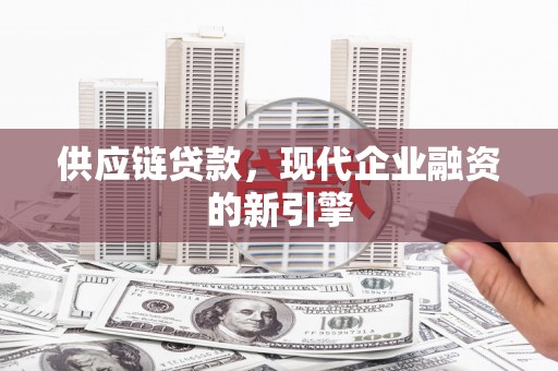 额济纳旗供应链贷款，现代企业融资的新引擎