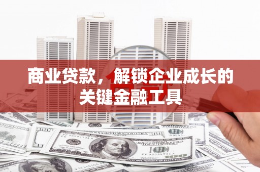 额济纳旗商业贷款，解锁企业成长的关键金融工具