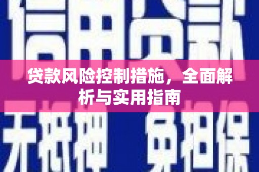 额济纳旗贷款风险控制措施，全面解析与实用指南