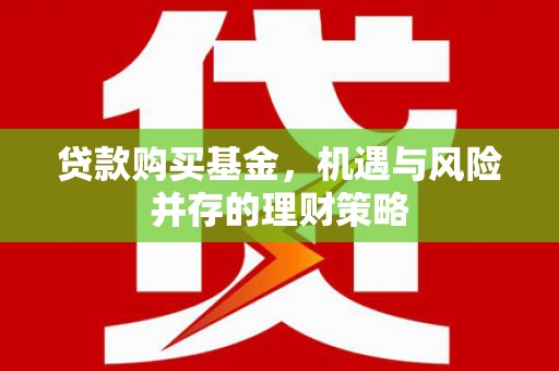 额济纳旗贷款购买基金，机遇与风险并存的理财策略
