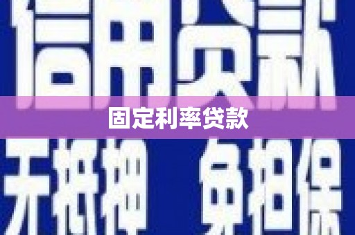 额济纳旗固定利率贷款