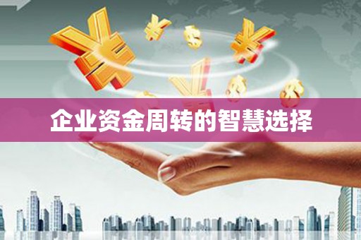 额济纳旗企业资金周转的智慧选择