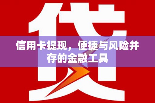 额济纳旗信用卡提现，便捷与风险并存的金融工具