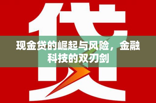 额济纳旗现金贷的崛起与风险，金融科技的双刃剑