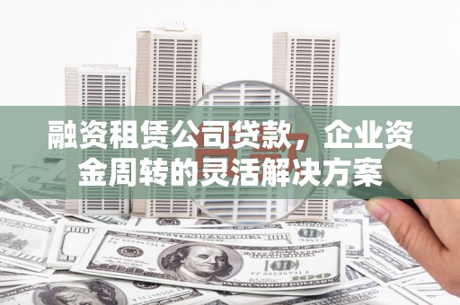 额济纳旗融资租赁公司贷款，企业资金周转的灵活解决方案