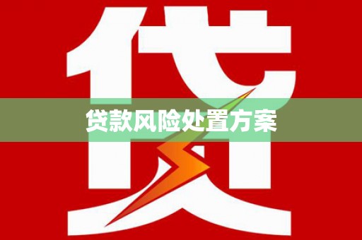 额济纳旗贷款风险处置方案