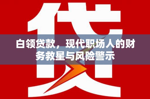 额济纳旗白领贷款，现代职场人的财务救星与风险警示
