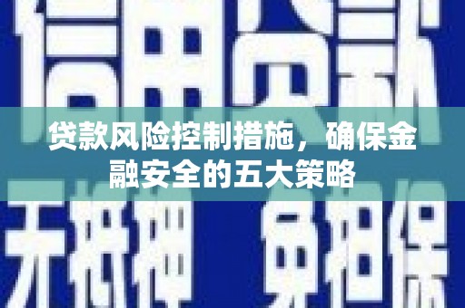 额济纳旗贷款风险控制措施，确保金融安全的五大策略