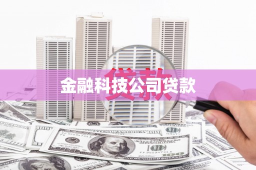 额济纳旗金融科技公司贷款