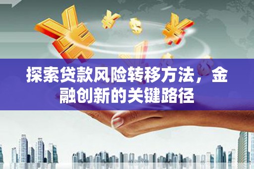 额济纳旗探索贷款风险转移方法，金融创新的关键路径