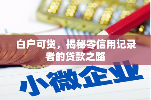 额济纳旗白户可贷，揭秘零信用记录者的贷款之路