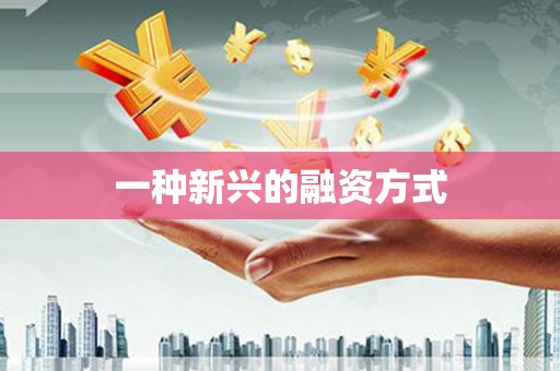 额济纳旗一种新兴的融资方式