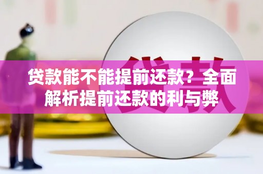 额济纳旗贷款能不能提前还款？全面解析提前还款的利与弊